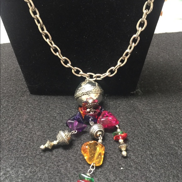 Long colorful fun necklace - Picture 4 of 4